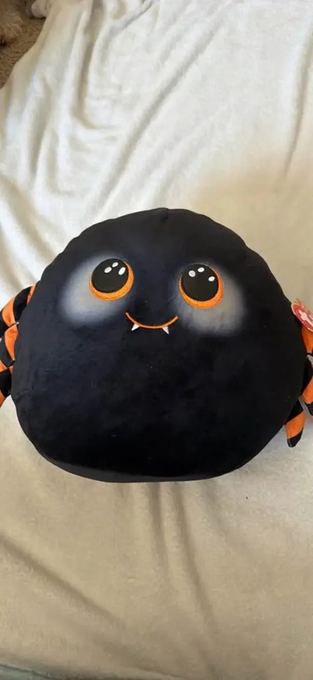 Ty Squishy Beanies Cobb Spider Plush New w Tag